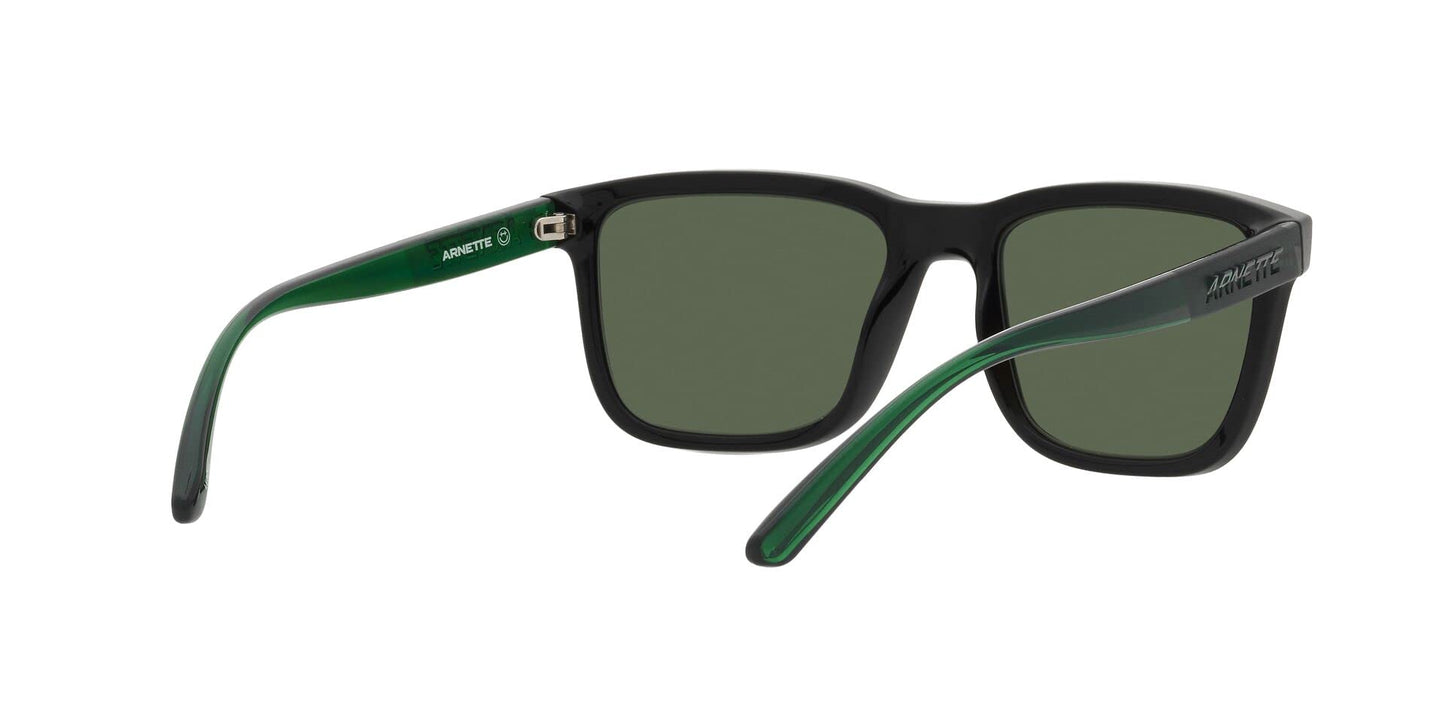 Arnette AN4321 Lebowl Square Sunglasses, Black/Polarized Dark Green, 54 mm