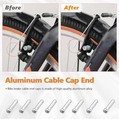 Black Bicycle Brake & Shift Cable Housing Repair Kit for All Bikes