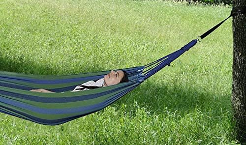 Trekmate Breathable Cotton Fabric Canvas Single Person Brazilian Hammock,for Camping, Outdoors Gear, Backpack, Hiking, Hunting,Backyard