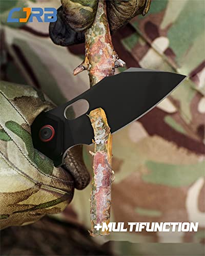 CJRB Caldera Folding Pocket Knife 3.5" AR-RPM9 Steel Blue G10 Handle