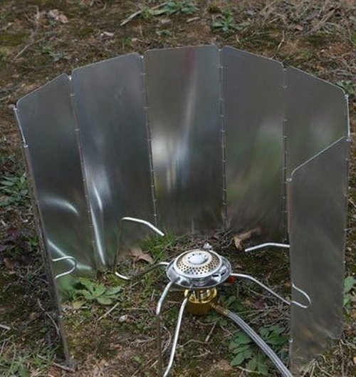 HIGHROCK Tall Compact Folding Camp Stove Windscreen