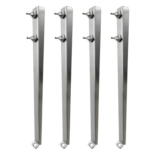 SoloWilder Stove Leg Extension Kit 4 pcs 304 Stainless Steel Increase Tent Stove Leg Height Accessory for Wood Burning Stove