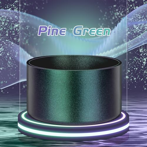 Glossy Gradient Silicone Boot, Compatible with Stanley H2.0 20-40oz & IceFlow 20-30oz, Chameleon Metallic Shimmer Cup Sleeve Protector for Hydroflask and Bottle Bottom with 2.8-3in