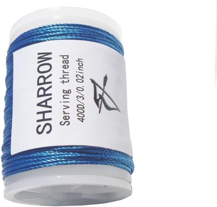 SHARROW 131 yard/120 m Archery Bow String Serving Thread Durable Nylon Bowstring Serving Thread for Compound Recurve Bow Tying Peep Sight Nock Point