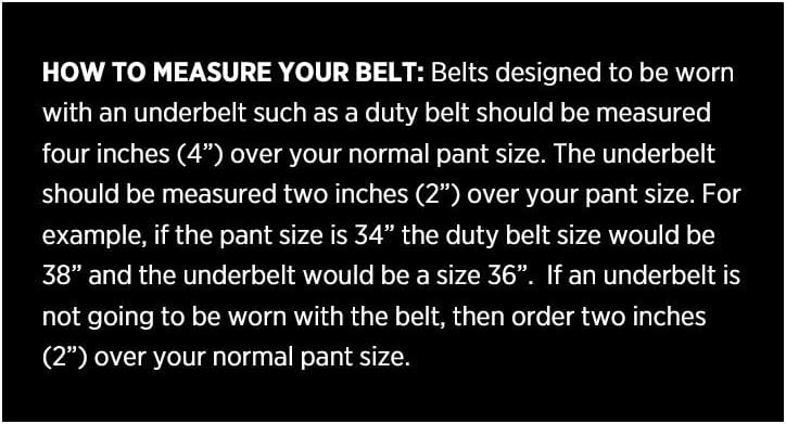 Bianchi 7950 Plain Leather Duty Belt, Fits 2.25'' (58 MM) Belt Loops