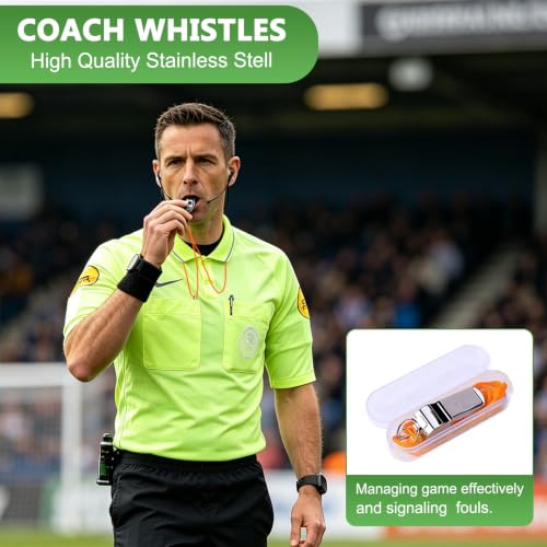 Professional Soccer Referee Kit with Flags Whistle and Card Notebook