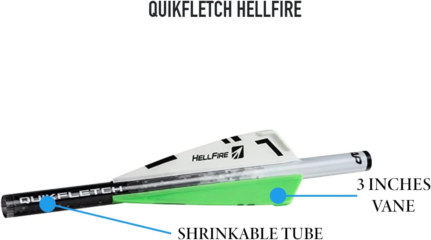 New Archery Products NAP Quikfletch Hellfire 2" Vanes Arrow Fletching System