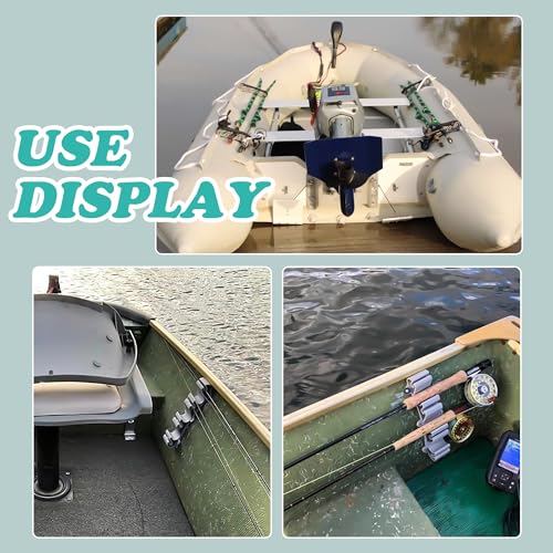 2 Pack Vertical Fishing Rod Holders for Boat - Durable Watercraft Storage Rack
