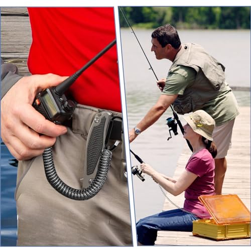 Heavy Duty Retractable Coiled Fishing Lanyards - 10 Pack