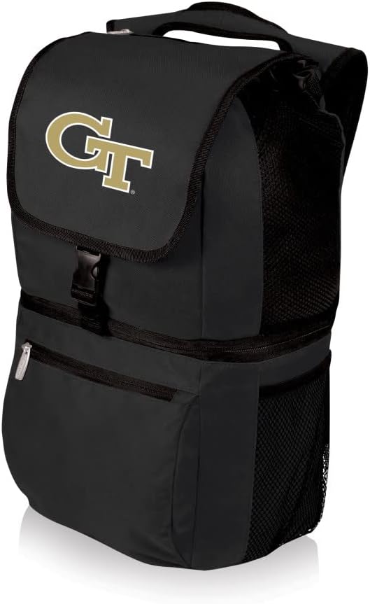 PICNIC TIME NCAA North Carolina Tar Heels Zuma Backpack Cooler - Soft Cooler Backpack - Lunch Cooler, (Black)