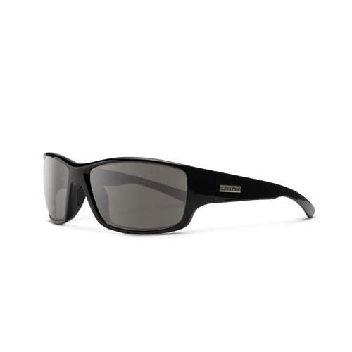 Suncloud Hull Polarized Sunglasses – 100% UV Protection – Comfortable Fit, Trendy Design – for Men & Women – Black + Polarized Gray Lenses