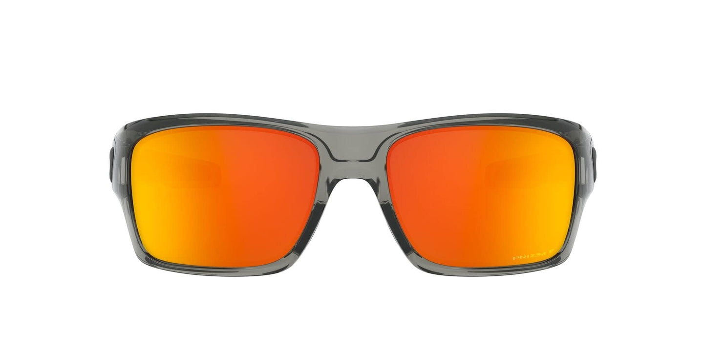 Oakley Sunglasses for Men - OO9263 Turbine Rectangular Polarized Sunglasses PRIZM Lenses - Grey Ink/PRIZM Ruby Polarized - Size 63