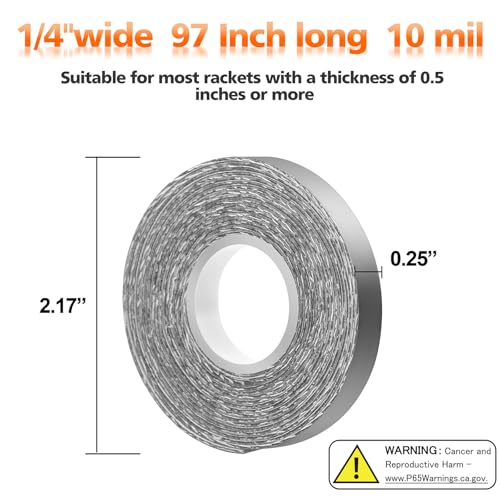 Lead Tape for Pickleball Paddles - Adhesive Edge Weight, 97 Inch, 10 Mil - Variation of THIS listing