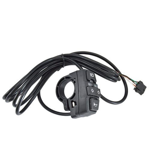 Bike Headlight-Taillight Combinations -24V to 48V E-Bike Headlight Turn Signal Rear Light with Switch,Front Rear Warning Lights Kit for Electric Bike Scooter
