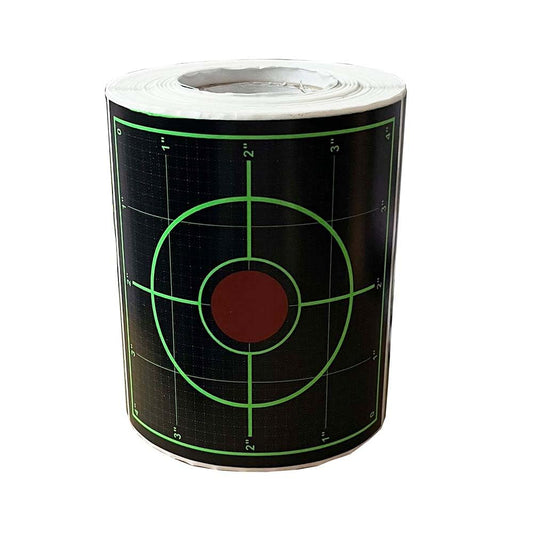 4”X 200 Stickers Fluorescent Green Splatter Paper Targets with Precision Scales, Dark Grid Bottom line Calibration and Shooting Practice Splatter Target