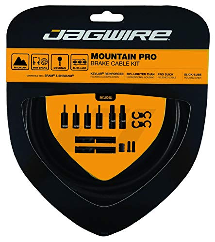 Jagwire Mountain Brake Cable Kit - Stealth Black, Kevlar Reinforced, 3m Length