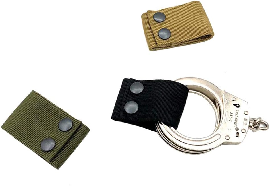 Handcuff Case Nylon Hand Cuff Strap Holder Safety Snap Closure 2.25" Duty Belts