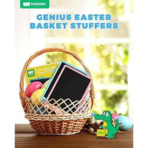 KOKODI LCD Writing Tablet,Gifts for 3 Years Old Boys and Girls,10 Inch Colorful Doodle Board Drawing Tablet, Erasable Reusable Electronic Drawing Pads, Educational and Learning Toy for Kids
