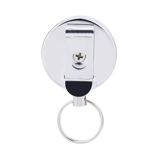 RiToEasysports Retractable Key Ring, Portable Retractable Belt Clip Key Ring with 60cm Stainless Steel Rope