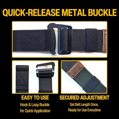 Adjustable Tactical Belt for Everyday Carry - Black, Small (28-34")