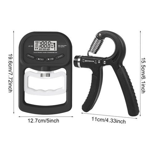Trasylph Grip Strength Trainer 396lbs/180kg,Digital Grip Strength Tester with LCD Display,Hand Dynamometer Grip Strength Trainer,Electronic Hand Grip Strength Tester,for Home School Use