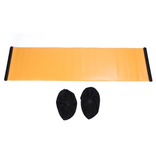 Workout Slide Board, 2 Meter Exercise Sliding Board Equipment with Shoe Booties for Indoor Outdoor Home Fitness Speed Balance Training