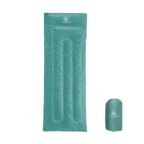 Ultralight Sleeping Bag for Children - Blackpongo Envelope Lightweight Portable, Waterproof, Comfort with Compression Sack - Great for 3 Season Traveling, Camping, Hiking (Green)