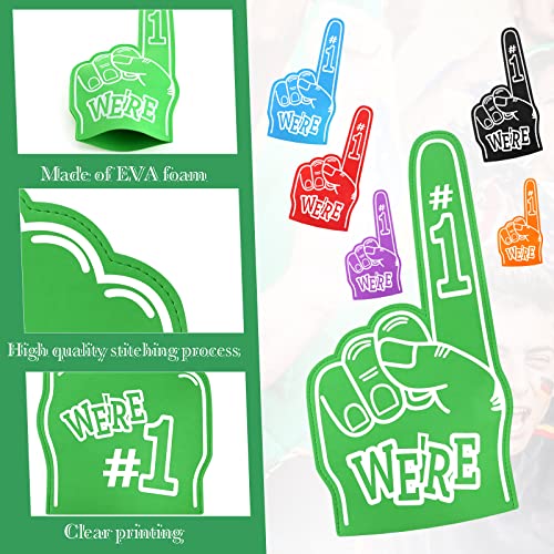 Giant Foam Finger 18 Inch Bulk Pack of 24 - Sports Cheerleading Hand