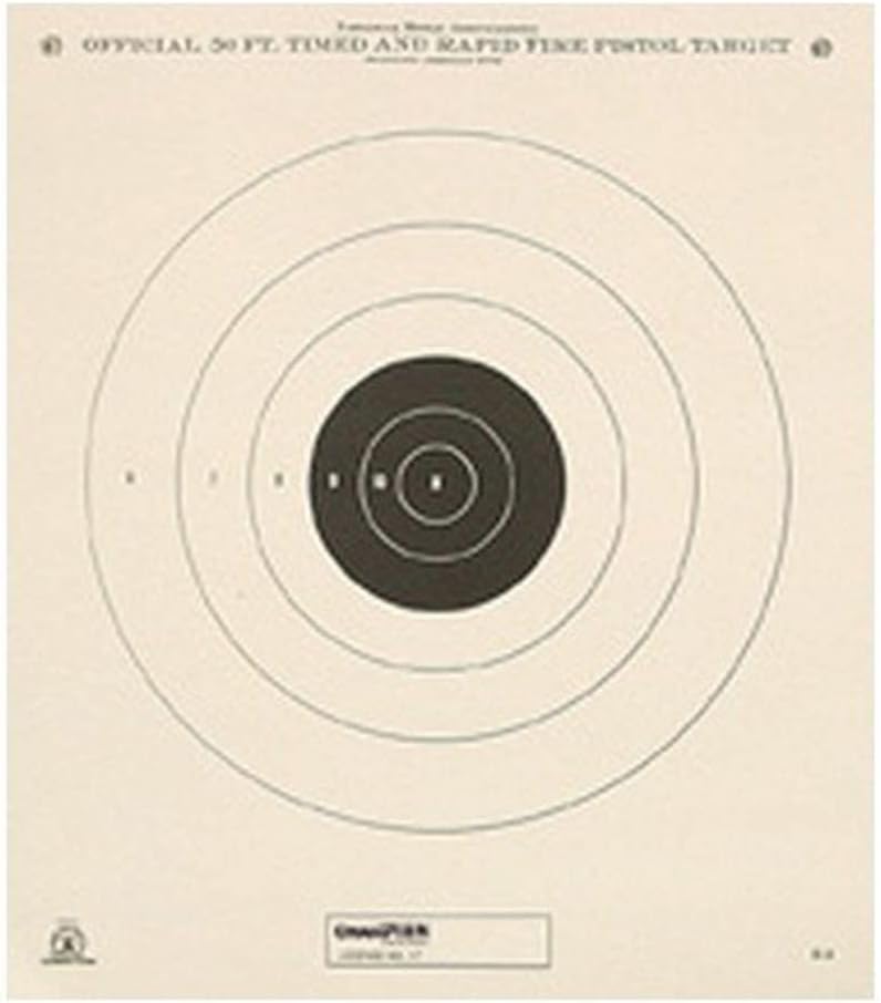 Champion Traps and Targets, NRA Targets, 50ft Timed & Rapid Fire Tagboard (Per 12)
