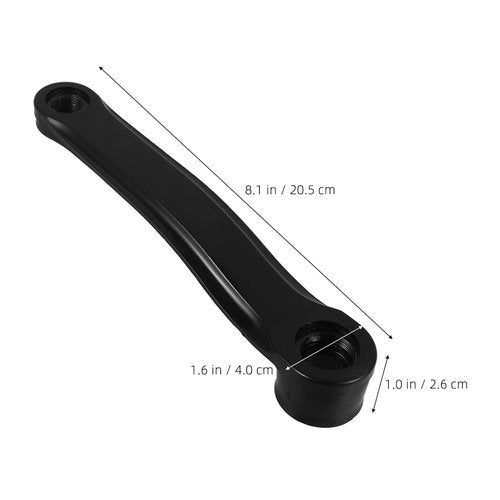 Crankset Bike Bicycle Supplies Left Crank Arms Sturdy Crank Tools Left Pedal Crank Arm Universal Crank Replacement Square Hole Crank Arm Crank Replacements Black Steel Plus Plastic Generic