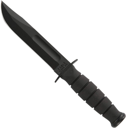 KA-BAR 1258 Short USA Clip Point Knife-Hard Sheath
