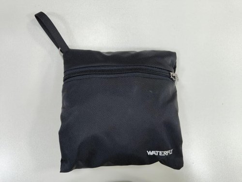 WATERFLY Foldable Lightweight Hiking Backpack: 15L Packable Traveling Daypack Men Women Ultralight Thin Casual Day Pack Bag for Outdoor Sports Camping Beach Park (Black)