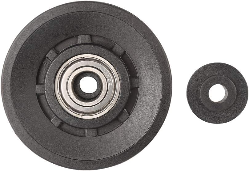 90mm(3.54inch) Universal Bearing Pulley Wheel for Cable Machine Gym Equipment Part Garage Door (2 PCS)