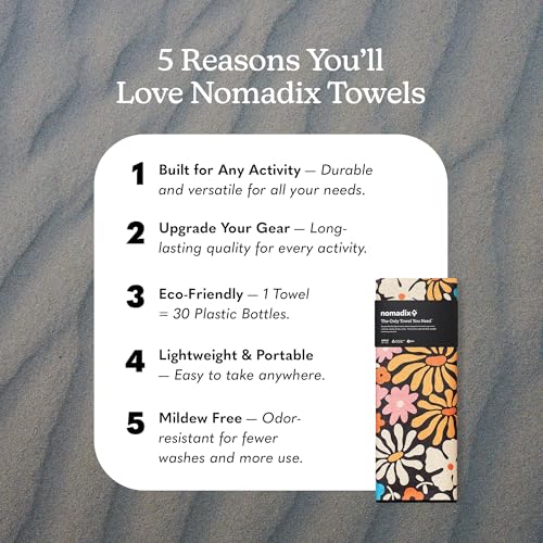 Nomadix Hula Multi Original Sand-Resistant Travel Towel 72.5x30 Inches
