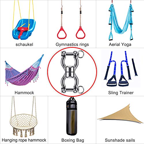 Heavy Duty Bearing Swing Swivel 360° Rotation Hanging Accessory - Style B