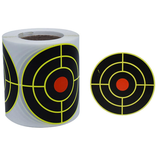 Teensery 100 Pcs 3" Round Shooting Targets Stickers Self Adhesive Splatter Targets Stickers for Shooting Hunting Training (1 Roll)