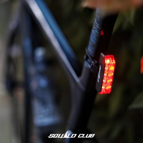 SQUALO 30 Lumens USB Rechargeable Bike Taillight, Clip on Bike Rear Light with 3 Light Modes 100m Viewable Range 120° Visibility IPX5 Waterproof for Cycling Safety