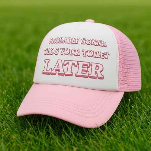 Funny Trucker Hats-Lightweight and Breathable Polyester Mesh Baseball Cap, Adjustable Fit Fishing Black Hat