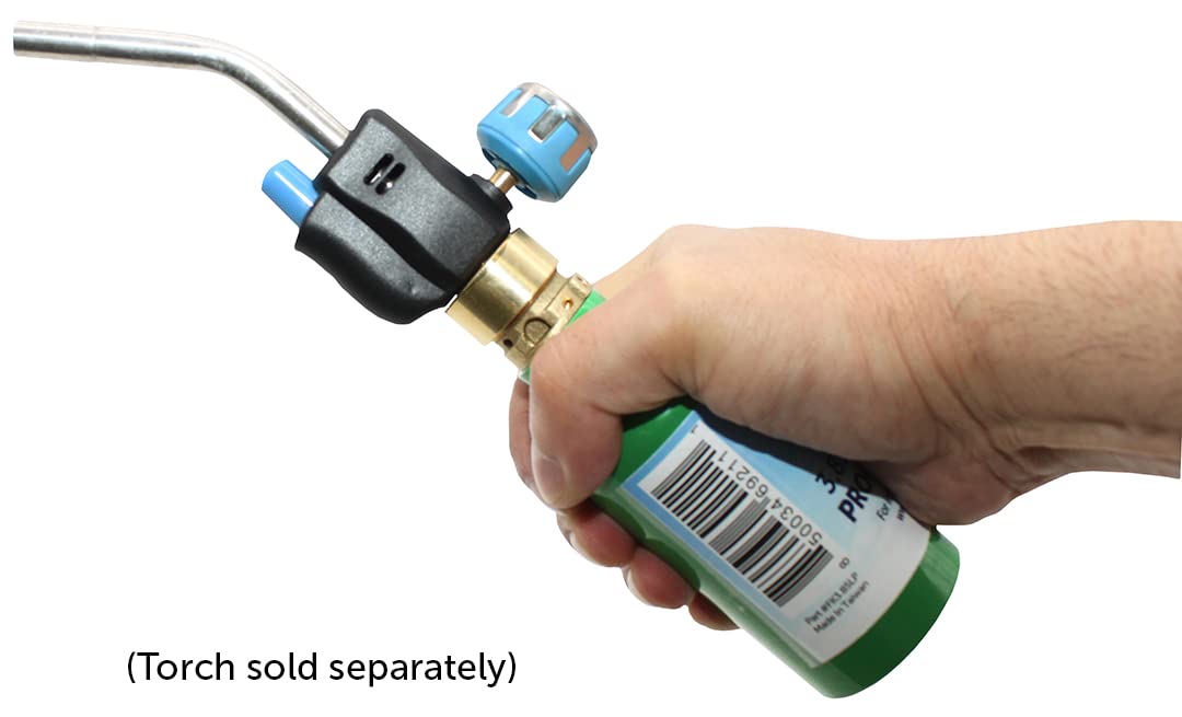 Flame King 1/4-lb Empty Refillable Propane Cylinder Tanks - Reusable & Transportable - Safe and Legal Refill Option - UL1769 Listed Valve, Green, 3.85 oz (2-Pack)