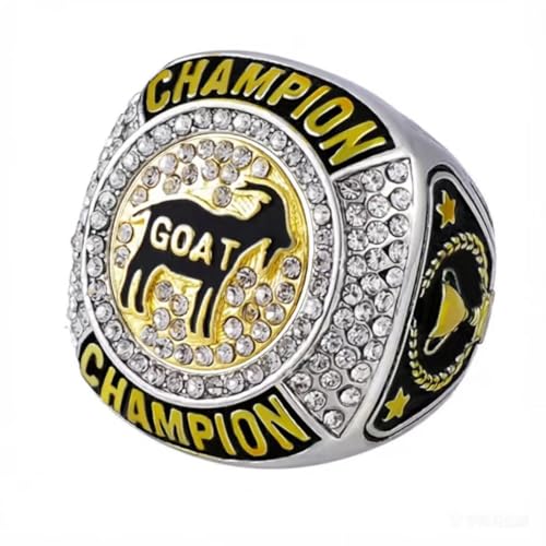 Goat Championship Ring - Size 10 Award Trophy Medal for Tournament Champion