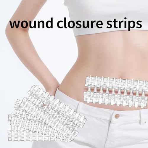 Wound Closure Strips Zip Stitch Sutures Butterfly Bandaids Emergency Laceration Closure Kit for Lacerations Incisions Cuts(6X8CM)