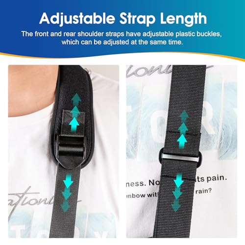 Breathable Mesh Arm Sling for Shoulder Injury - White Medium - Supports & Stabilizes Elbow, Wrist, and Shoulder