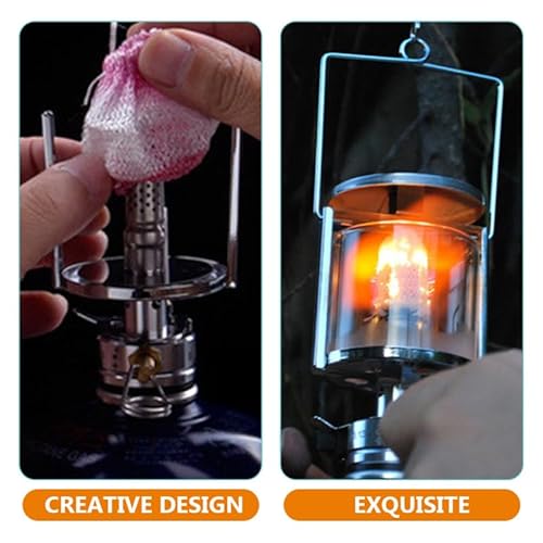 EXCEART 12pcs Gas Lantern Mantles Replacement for Outdoor Camping Lightweight Odorless Easy to Install Suitable for Propane and Kerosene Lamps for Hiking and Long-Term Use