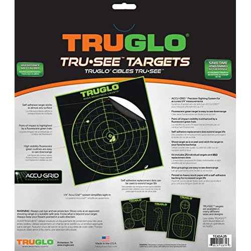 Truglo TRU-See 100-Yard Reactive Splatter Target, 25-Pack, Green