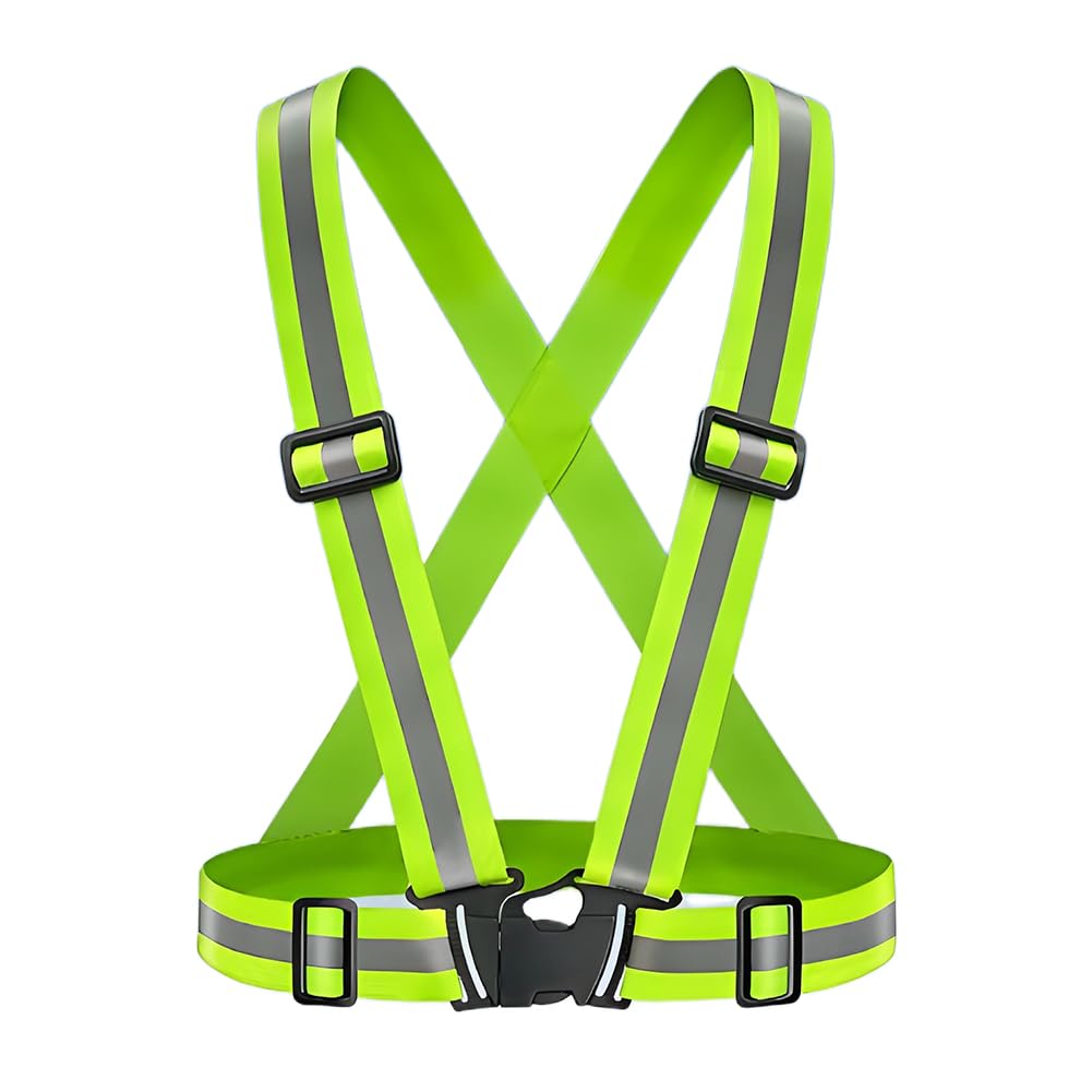Glomora Reflective Vest Running Gear, High Visibility Adjustable Safety Vest for Walking Running Cycling, Safety Vest Adjustable for Men Women Kids