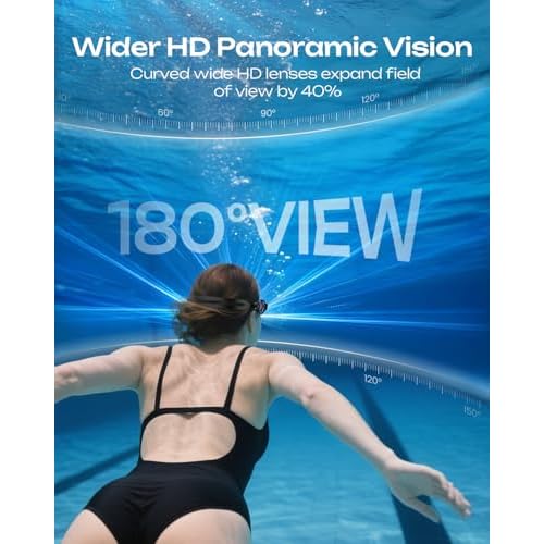 Swim Goggles, Unisex Adult Swimming Goggles for Men Women Youth - Anti Fog, Anti UV, No Leakage, HD Wider View
