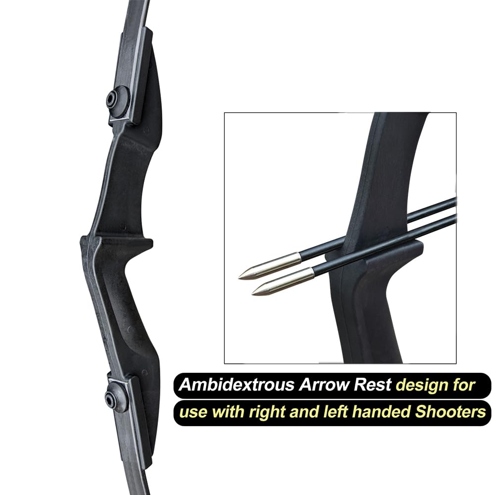 53" Bow and Arrow Set for Adults,Archery Takedown Recurve Bow Bow Hunting Set for Beginners and Youth, Left & Right Handed Draw Weight 30 40 lbs (30lbs)