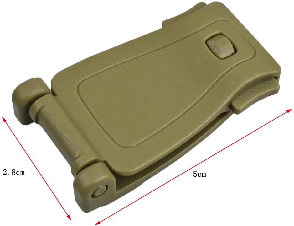 Jadedragon Multipurpose Tactical 360 Rotation D-Ring Clips/Locking Carabiner/Hydration Tube Clips/Elastic String Strap Management Tool for MOLLE Webbing Attachment Backpacks