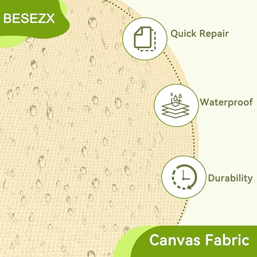 Canvas Repair Tape Self-Adhesive Waterproof Patch - 3x79 Inches Light Brown