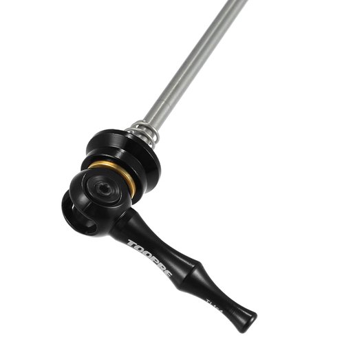 X AUTOHAUX 1 Pair Bike Bicycle Quick Release Axles Skewers Lever Front Rear Bike Axle Wheel Hub 140mm 180mm Black for MTB Moutain Road Bike Titanium Alloy